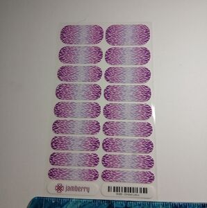 Jamberry Purple and White Nail Wraps 9H89 Ombre Lotus